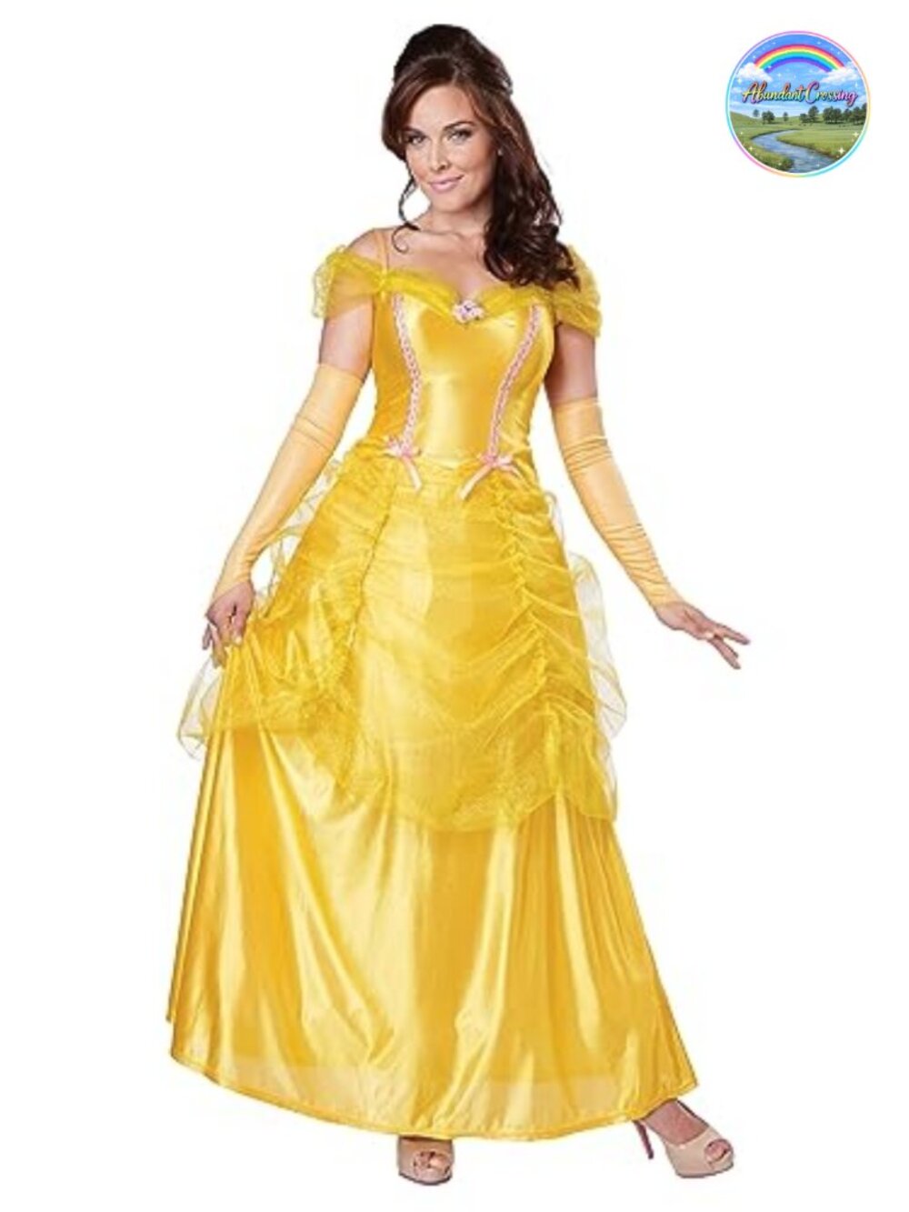 Classic Beauty Fairytale Princess Long Dress Gown Costume